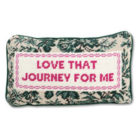 Love That Journey Needlepoint Pillow