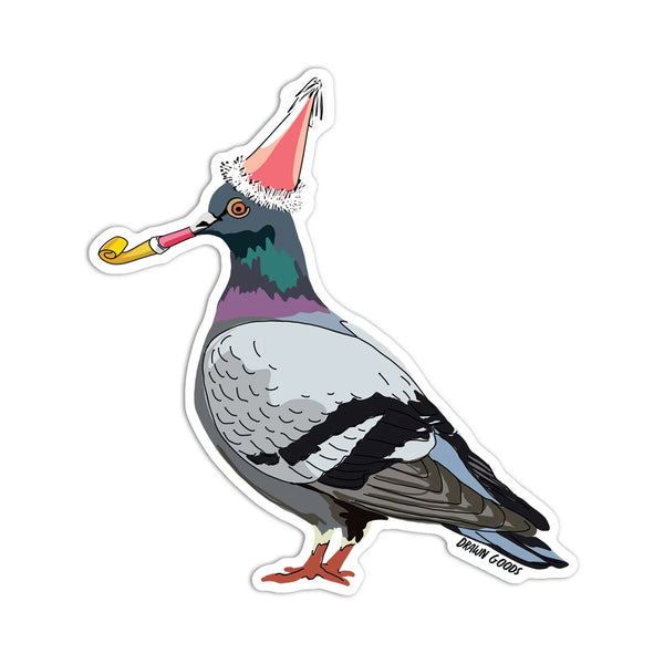 Party Hat Pigeon Sticker