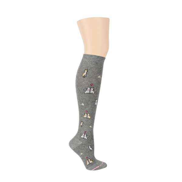 Love Cats Knee High Compression Socks