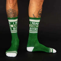 I Read Banned Books Unisex Gym Crew Sock