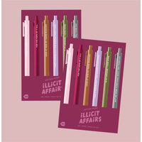 Illicit Affairs Swiftie Jotters Pen Set 6-Pack