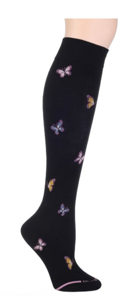 Butterflies Knee High Compression Socks
