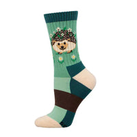 Flowery Hedgehog Merino Wool Crew