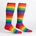 March with Pride Stretch-It Wide Calf Knee High Socks