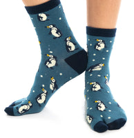 V-Toe Split Toe Novelty Penguin Big Toe Tabi Socks