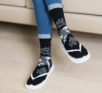 V-Toe Split Toe Novelty Ninja Black Big Toe Tabi Socks