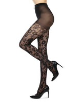 Floral Sheer Nylon Tights