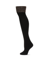 Big Marled Rib Fleece Lined Plush Over The Knee Socks