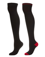 Tipped Rib Cashmere Blend Over the Knee Warm Sock 2-Pack