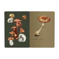 Mushrooms on Black 2 Notebook