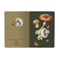 Mushrooms on Black 2 Notebook