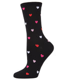 Delicate Multi Heart Bamboo Crew