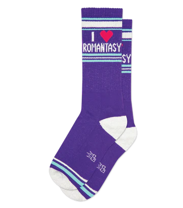 I ❤️ Romantasy Unisex Gym Crew Socks