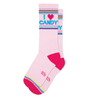 I ❤️ Candy Unisex Gym Crew Socks