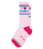 I ❤️ Candy Unisex Gym Crew Socks