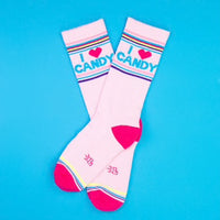 I ❤️ Candy Unisex Gym Crew Socks