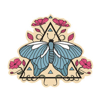 Floral Butterfly Sticker
