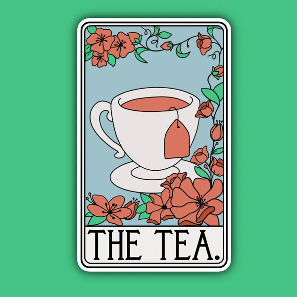The Tea Alternative Tarot Card Sticker