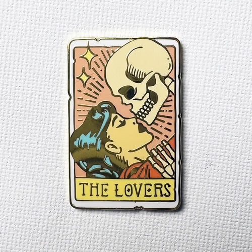 Gold Lovers Tarot Pin