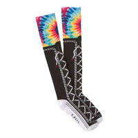 Tie-Dye Sneaker Knee High Socks