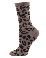 Animal Lover’s Soft Leopard Print Cashmere Crew