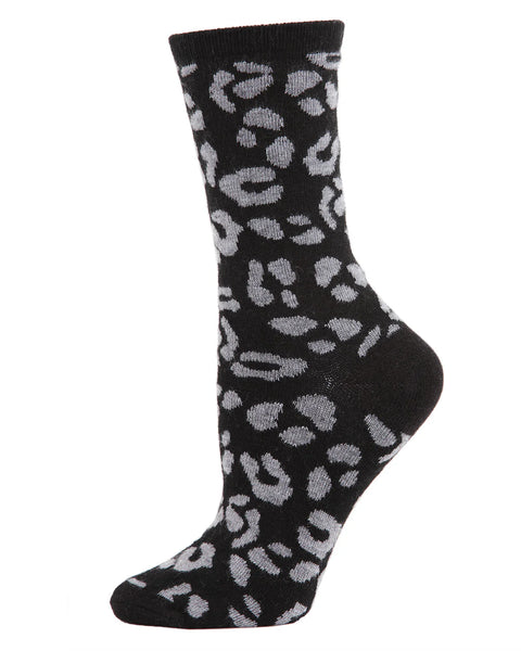 Animal Lover’s Soft Leopard Print Cashmere Crew
