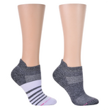 Contrast Stripe Ankle Compression Socks 2-Pack