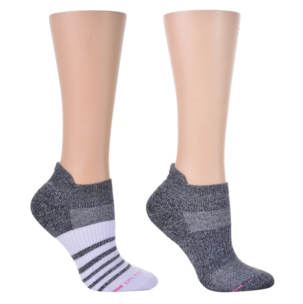 Contrast Stripe Ankle Compression Socks 2-Pack