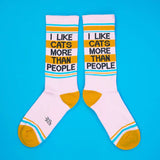 I Like Cats More Than People Unisex Crew