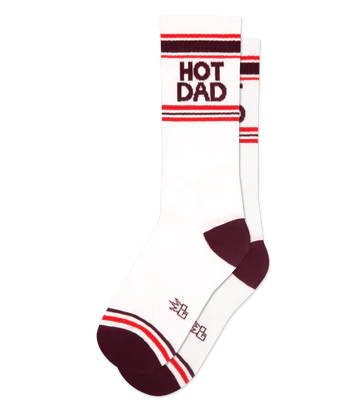 Hot Dad Unisex Gym Crew Socks