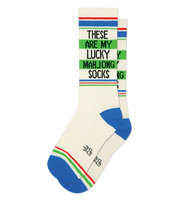 These Are My Lucky Mahjong Socks Unisex Gym Crew Socks