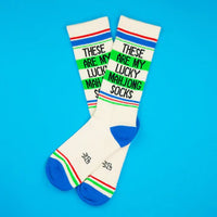 These Are My Lucky Mahjong Socks Unisex Gym Crew Socks