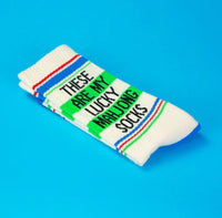These Are My Lucky Mahjong Socks Unisex Gym Crew Socks