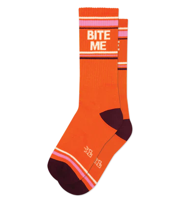 Bite Me Unisex Gym Crew Socks