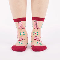 These Boots Were Made for Walking Sheer Crew