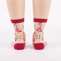 These Boots Were Made for Walking Sheer Crew