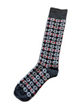 Pin Wheel Floral Stripe Alpaca Crew