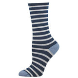 Sailor Stripe Roll Top Bamboo Crew