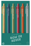 Now or Never Jotters Pen Set 6-Pack