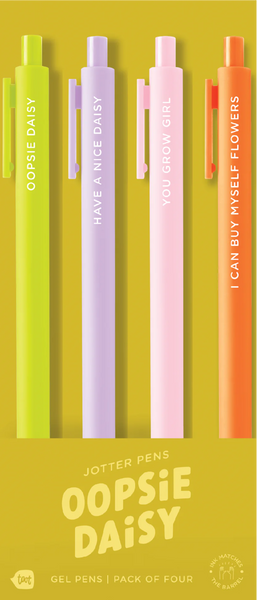 Oopsie Daisy Jotters Pen Set 4-Pack