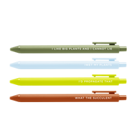 I Wet My Plants Jotters Pen Set 4-Pack
