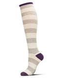 Soft Shaded Stripes Cashmere Blend Knee High