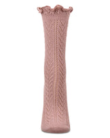 Ruffle Pointelle Crew