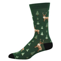 Deer In The Trees Men’s Bamboo Crew