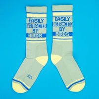 Easily Distracted By Birds Unisex Gym Crew Socks