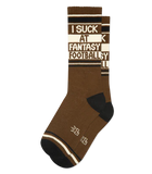 I Suck At Fantasy Football Unisex Gym Crew Socks