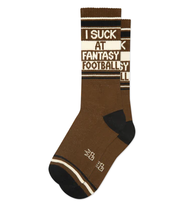 I Suck At Fantasy Football Unisex Gym Crew Socks