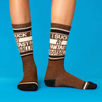 I Suck At Fantasy Football Unisex Gym Crew Socks