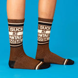 I Suck At Fantasy Football Unisex Gym Crew Socks