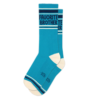 Favorite Brother Unisex Gym Crew Socks